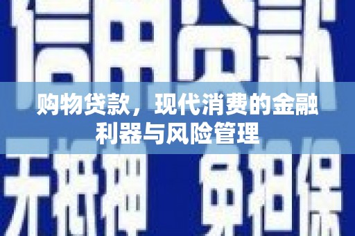 大冶购物贷款，现代消费的金融利器与风险管理