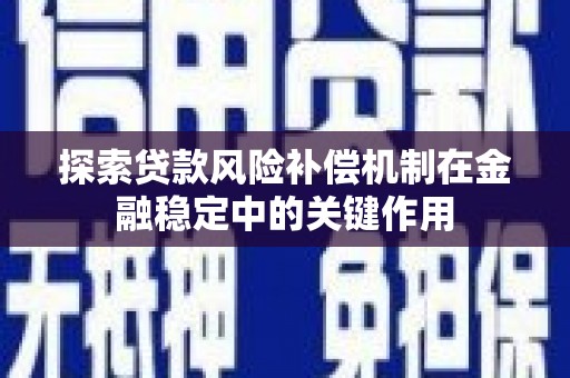 盐山探索贷款风险补偿机制在金融稳定中的关键作用