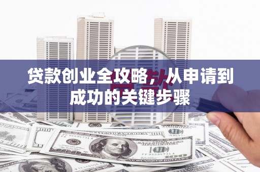 泾河贷款创业全攻略，从申请到成功的关键步骤