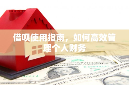 赣榆借呗使用指南，如何高效管理个人财务