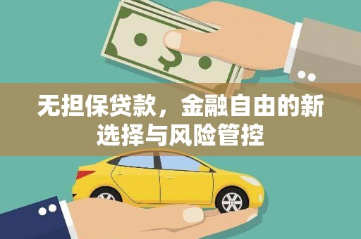 天峨无担保贷款，金融自由的新选择与风险管控