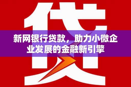 荔城新网银行贷款，助力小微企业发展的金融新引擎