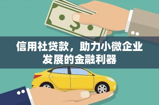 大内信用社贷款，助力小微企业发展的金融利器