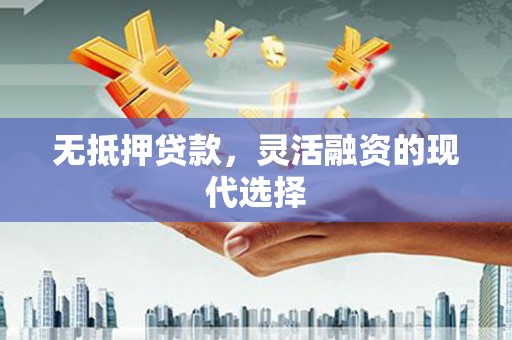 华坪无抵押贷款，灵活融资的现代选择