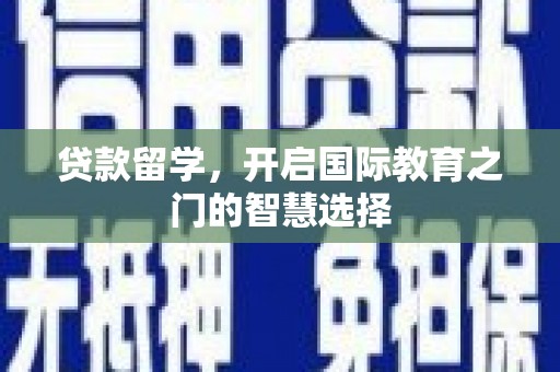 奎文贷款留学，开启国际教育之门的智慧选择