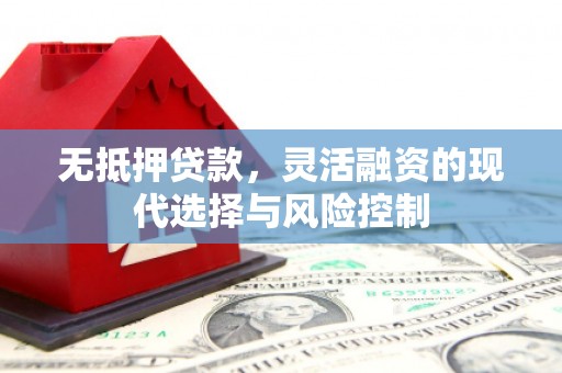 红寺堡无抵押贷款，灵活融资的现代选择与风险控制