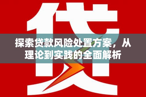 祥符探索贷款风险处置方案，从理论到实践的全面解析