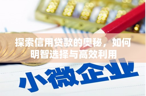 惠济探索信用贷款的奥秘，如何明智选择与高效利用