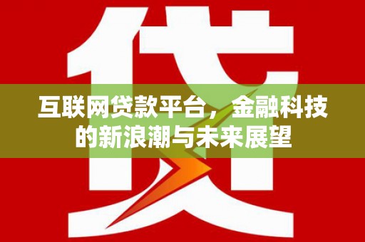 马边互联网贷款平台，金融科技的新浪潮与未来展望