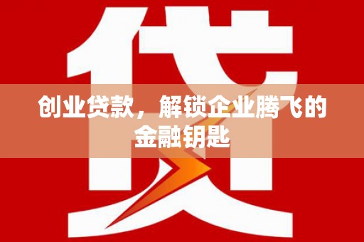 埔盐创业贷款，解锁企业腾飞的金融钥匙