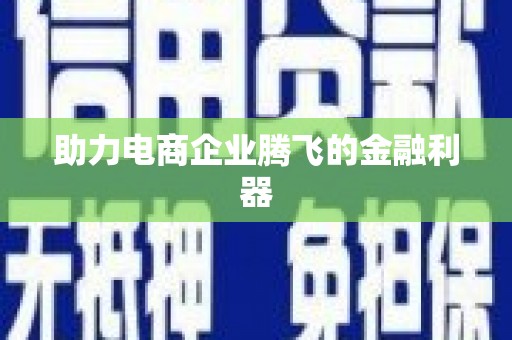 宁陕助力电商企业腾飞的金融利器