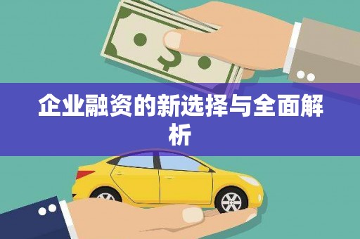 龙口企业融资的新选择与全面解析